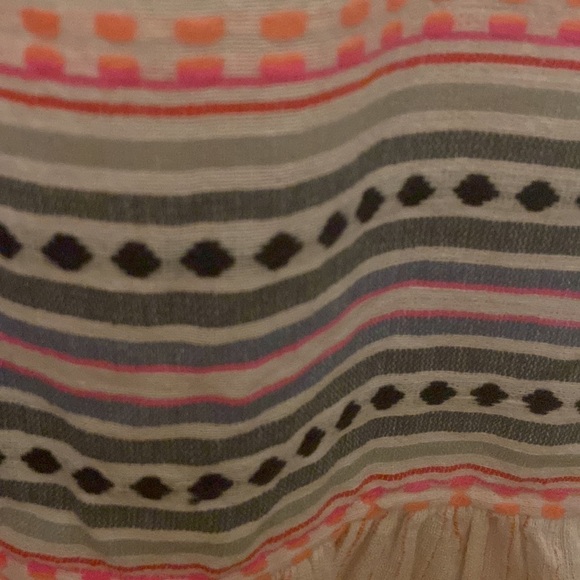 NWOT Lemlem Inku Striped Cotton Mini Dress in white combo size S, oversized - Picture 10 of 12